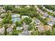 An aerial view of a community featuring swimming pools, tennis courts, and lush green landscaping at 4530 Westgate Dr, Cumming, GA 30040