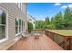 Inviting deck with comfortable seating, offering a peaceful view of the expansive backyard at 4530 Westgate Dr, Cumming, GA 30040