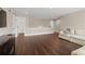 Living room featuring hardwood floors, recessed lights and neutral walls at 4530 Westgate Dr, Cumming, GA 30040