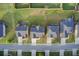 Overhead view of neighborhood featuring manicured lawns, and tree-lined streets at 3746 Okefenokee Rdg, Loganville, GA 30052