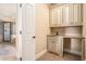 The bathroom vanity features granite counters and a tiled backsplash at 1241 Edgebrook Ln, Snellville, GA 30078