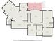 Detailed floor plan showcasing the layout of rooms, including dimensions and patio area at 1241 Edgebrook Ln, Snellville, GA 30078