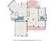 Main floor plan detailing the layout of the living room, dining room, kitchen, garage, and outdoor areas at 1241 Edgebrook Ln, Snellville, GA 30078