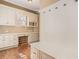 Mudroom with custom built-ins, storage, and bench seating at 1241 Edgebrook Ln, Snellville, GA 30078