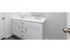 Bright bathroom features a double sink vanity with ample storage and sleek hardware at 3021 Cambridge Mill St, Acworth, GA 30102