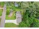 Beautiful aerial view captures the home, its sprawling yard, and the surrounding lush greenery at 423 Mephisto Cir, Lawrenceville, GA 30046