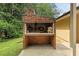 Outdoor brick grill area perfect for entertaining, features built-in storage and cooking space at 423 Mephisto Cir, Lawrenceville, GA 30046