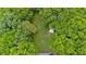 Aerial view of a property surrounded by lush trees, providing privacy and a serene setting at 104 Gilreath Rd, Cartersville, GA 30121