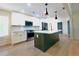 Stylish kitchen with a large kitchen island, modern appliances, and ample counter space at 455 Saddle Bow Dr, Lawrenceville, GA 30046