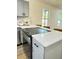 Modern kitchen featuring stainless steel appliances, grey cabinets and beautiful counter tops at 2228 Carey Se Dr, Atlanta, GA 30315
