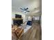 Bright living area with fireplace, open to modern kitchen with bar seating at 2228 Carey Se Dr, Atlanta, GA 30315