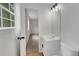 Bright bathroom featuring a white vanity, modern lighting, and neutral paint, creating a clean and inviting space at 25 Carriage Ct, Stockbridge, GA 30281