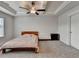 Bright main bedroom with ceiling fan, and neutral tones at 94 Depot Landing Rd, Auburn, GA 30011