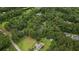 Aerial view of the property showcasing the surrounding trees and neighborhood at 1267 Austin Bridge Rd, Douglasville, GA 30134