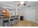 Eat in kitchen with breakfast bar and adjacent access to the backyard at 1267 Austin Bridge Rd, Douglasville, GA 30134