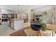 Open kitchen and living area with modern appliances, stylish seating, and ample counter space at 35 Lady Morgan Ln, Dallas, GA 30157