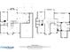 Detailed two-story floor plan showcasing the layout and dimensions of the home's living spaces and features at 121 Bradshaw Park Dr, Woodstock, GA 30188