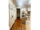 Bright kitchen features stainless steel appliances, granite countertops and custom cabinets at 6205 Arnall Nw Ct, Acworth, GA 30101