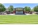 The Suwanee amphitheater has ample seating on a well-manicured lawn at 1002 Harvest Park Ln, Suwanee, GA 30024