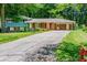 Well-maintained home with a charming carport, red shutters and landscaped front yard at 5152 Suggs St, Powder Springs, GA 30127