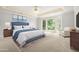 Staged main bedroom boasts tray ceilings, a sitting area, and natural light at 3741 Bays Ferry Way, Marietta, GA 30062