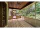 View of the screened-in back porch at 3741 Bays Ferry Way, Marietta, GA 30062