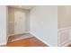 Inviting foyer with wood floors, and neutral walls at 6107 Malloway Ct # B-6107, Cumming, GA 30041