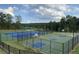 Community tennis court and basketball court surrounded by green grass and tall green trees at 117 Oliver Dr, Locust Grove, GA 30248