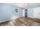 Bedroom with hardwood floors, ceiling fan, natural light, and a closet at 414 Landers Sw Dr, Mableton, GA 30126