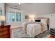 Cozy bedroom with a plush bed, bedside table, and a large window that provides natural light at 630 Cleburne Ne Ter, Atlanta, GA 30306