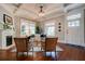 Bright living room with coffered ceilings, fireplace, and stylish furnishings at 630 Cleburne Ne Ter, Atlanta, GA 30306