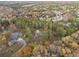 Expansive aerial view of a residential neighborhood with mature trees and landscaping in the fall at 935 Old Loganville Rd, Loganville, GA 30052