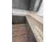 Close up of gray kitchen cabinets, white subway tile backsplash and a gray granite countertop at 3030 Fairway Dr, Villa Rica, GA 30180