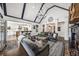 Spacious living room featuring cathedral ceilings, fireplace, and hardwood floors at 206 Savanna Estates Ct, Canton, GA 30115