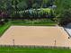 Aerial view of the riding arena and surrounded by trees at 206 Savanna Estates Ct, Canton, GA 30115