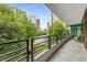 Spacious balcony with city views and outdoor seating, perfect for relaxing at 700 Park Regency Ne Pl # 703, Atlanta, GA 30326