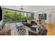 Open-concept living room with floor-to-ceiling windows and contemporary decor at 700 Park Regency Ne Pl # 703, Atlanta, GA 30326