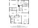 Detailed floor plan showcasing the layout of the second level of the home at 164 Inwood Walk, Woodstock, GA 30188