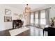 Well-lit office space featuring a desk and large window at 164 Inwood Walk, Woodstock, GA 30188