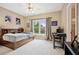 Bedroom featuring a large window and adjacent desk at 1800 Hunters Moon Dr, Alpharetta, GA 30005