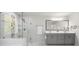 Bathroom features a double vanity, a shower, and a separate soaking tub at 193 Treeline Trl, Canton, GA 30115