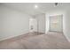 Carpeted bedroom with a view of an attached bathroom at 193 Treeline Trl, Canton, GA 30115