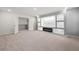 Bonus room with a fireplace and built-in shelving at 193 Treeline Trl, Canton, GA 30115