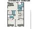 Second floor floor plan featuring the primary bedroom and bathroom, along with two other bedrooms at 235 W Marietta St, Canton, GA 30114