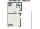 Lower level floor plan featuring a Gathering area and garage at 235 W Marietta St, Canton, GA 30114