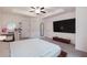 Spacious bedroom featuring plush carpet, large closets, and a desk at 4175 Spring Valley Cir, Tucker, GA 30084