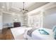 Large main bedroom features a tray ceiling, hardwood floors, bay windows, and a sitting area at 2760 Sugarloaf Club Dr, Duluth, GA 30097