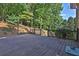Large back deck overlooking lush greenery, trees, and natural landscape at 3875 Sweetwater Dr, Cumming, GA 30041