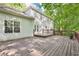 Exterior shot of a house with a spacious wooden deck, perfect for outdoor entertaining at 6230 Lillie Ln, Cumming, GA 30040