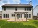 View of back of home with patio, yard and lots of windows to let in natural light at 144 Nocatee Trl, Woodstock, GA 30188